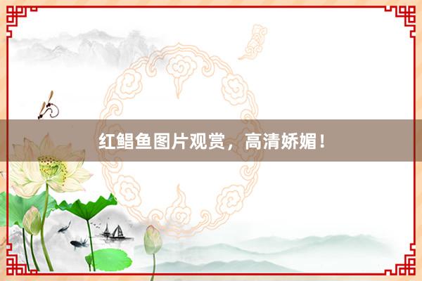 红鲳鱼图片观赏，高清娇媚！